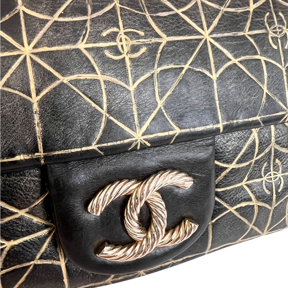Chanel  Metallized Effect Embossed Calfskin Quilted Paris Moscou Moujik Flap - Picture 5 of 12